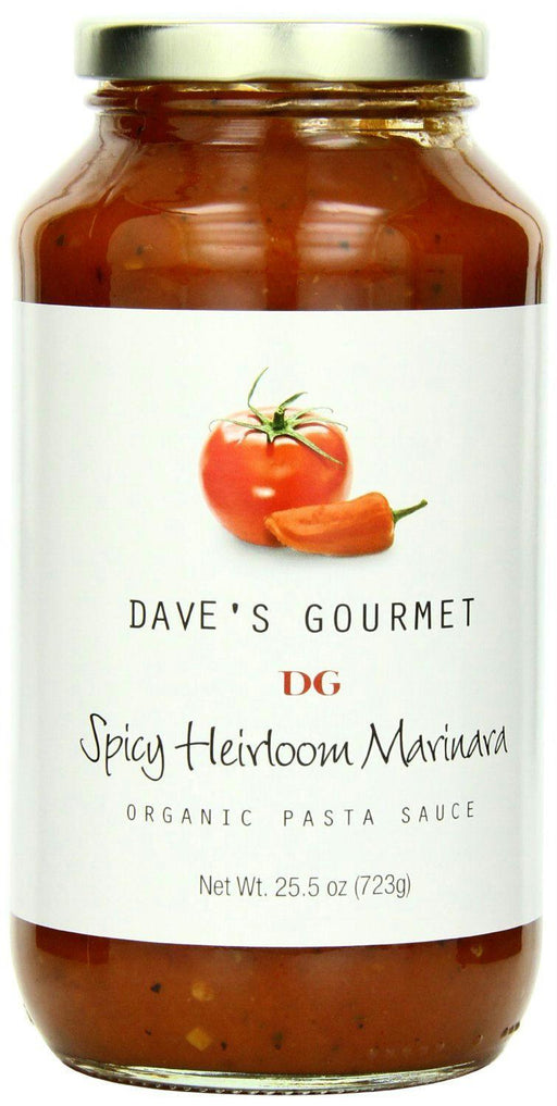 Dave's Gourmet: Organic Pasta Sauce Spicy Heirloom Marinara, 25.5 Oz