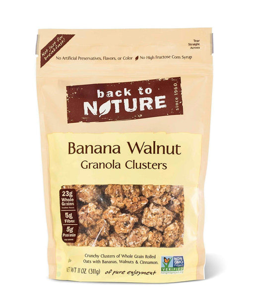 Back To Nature: Granola Clusters Banana Walnut, 11 Oz