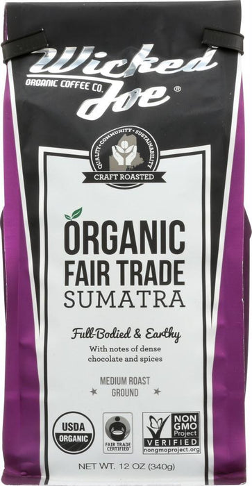 Wicked Joe Coffee: Coffee Sumatra Ground (12.000 Oz)