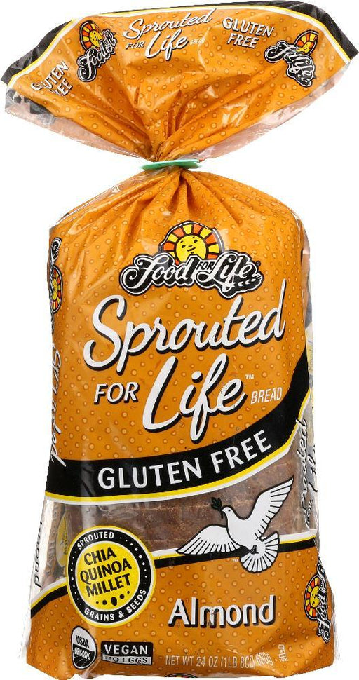 Food For Life: Sprouted For Life Bread Gluten Free Almond, 24 Oz