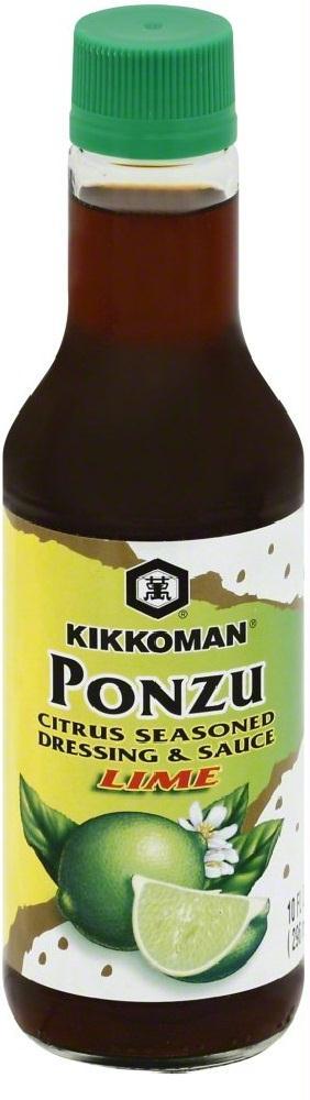 Kikkoman: Ponzu Citrus Seasoned Dressing & Sauce Lime, 10 Oz