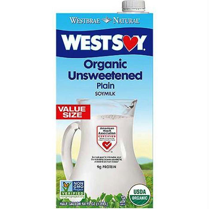 Westsoy: Organic Unsweetened Original Soymilk, 64 Oz