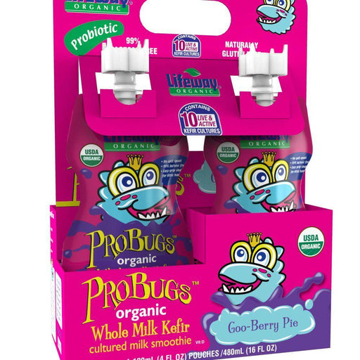 Lifeway: Probugs Goo Berry Pie Whole Milk Kefir 4 Pack, 16 Oz