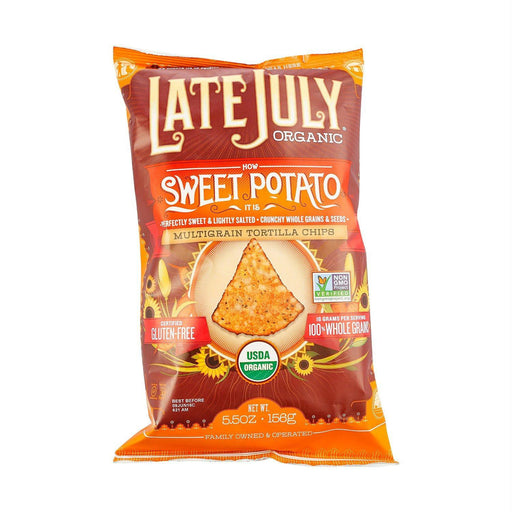 Late July: Organic Multigrain Snack Chips Gluten Free Sweet Potato, 5.5 Oz