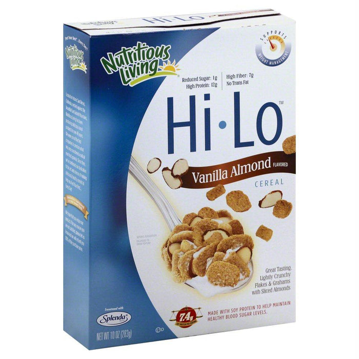 Nutritious Living: Hi-lo Vanilla Almond Cereal, 10 Oz