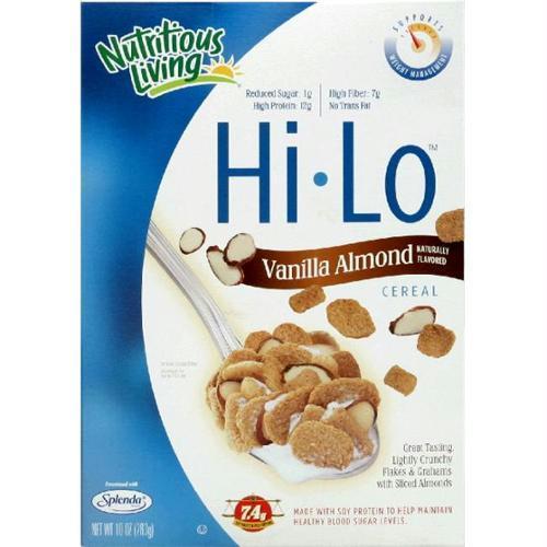 Nutritious Living: Hi-lo Vanilla Almond Cereal, 10 Oz