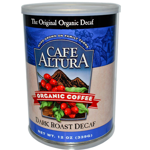 Cafe Altura: Organic Coffee Dark Roast Decaf, 12 Oz