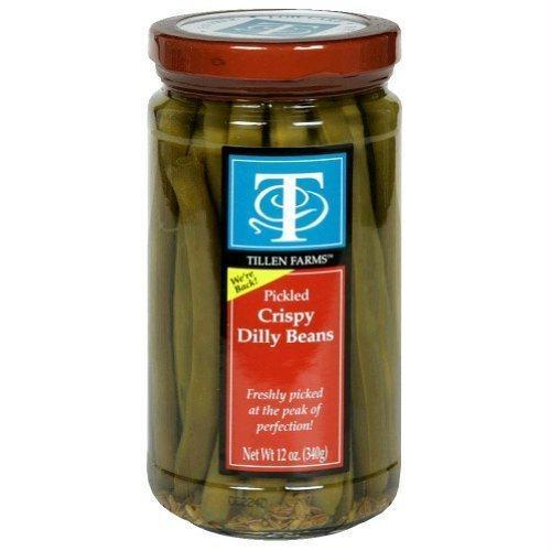 Tillen Farms: Crispy Dilly Beans Pickled Extra Mild, 12 Oz