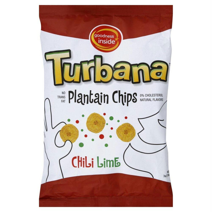 Turbana: Plantain Chips Chili Lime, 7 Oz