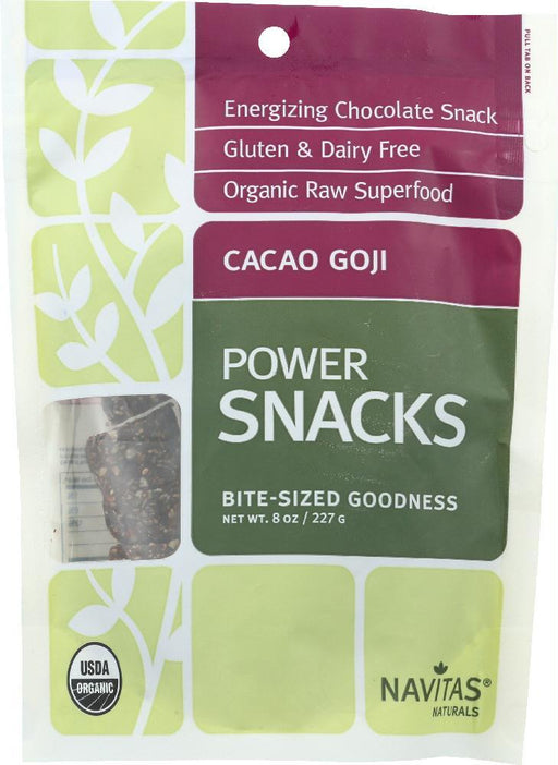 Navitas: Naturals Organic Power Snack Cacao Goji, 8 Oz