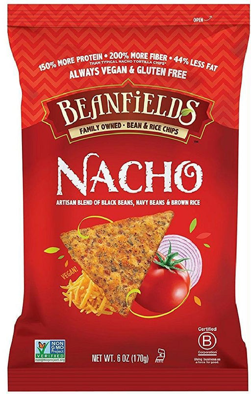 Beanfields: Bean & Rice Chips Nacho, 6 Oz