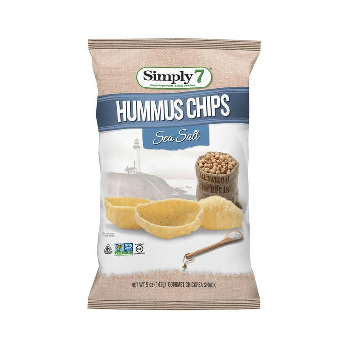 Simply 7: Hummus Chips Sea Salt Just A Pinch, 5 Oz