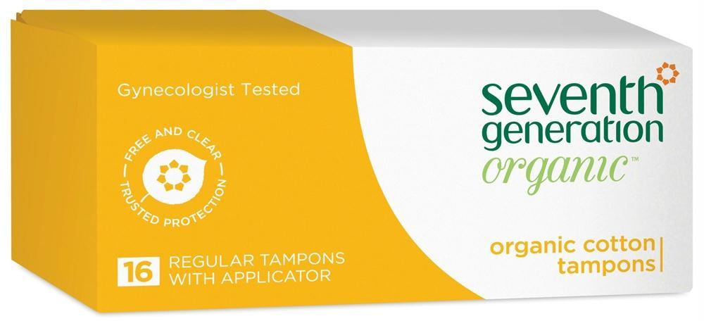 Seventh Generation: Chlorine Free Organic Applicator Tampon Regular, 16 Count