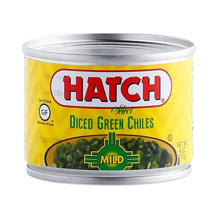 Hatch: Peeled Green Chiles Diced Mild, 4 Oz