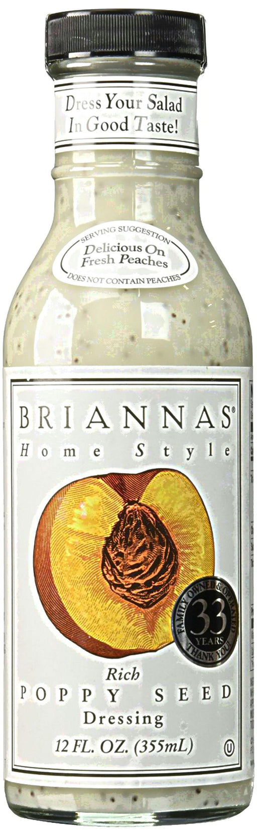 Briannas: Home Style Dressing Rich Poppy Seed, 12 Oz