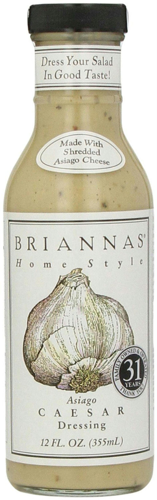 Briannas: Homestyle Asiago Caesar Dressing, 12 Oz