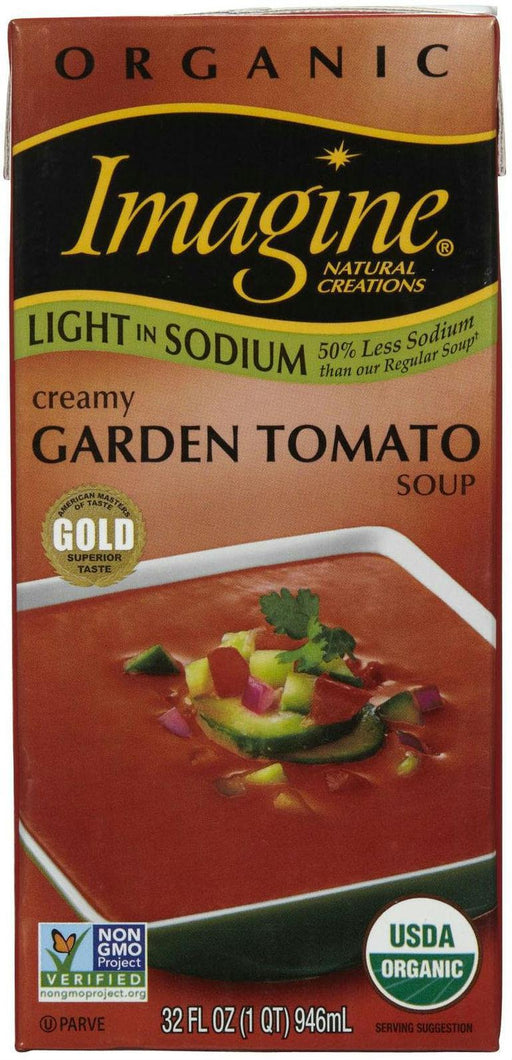 Imagine: Organic Light In Sodium Creamy Garden Tomato Soup, 32 Oz