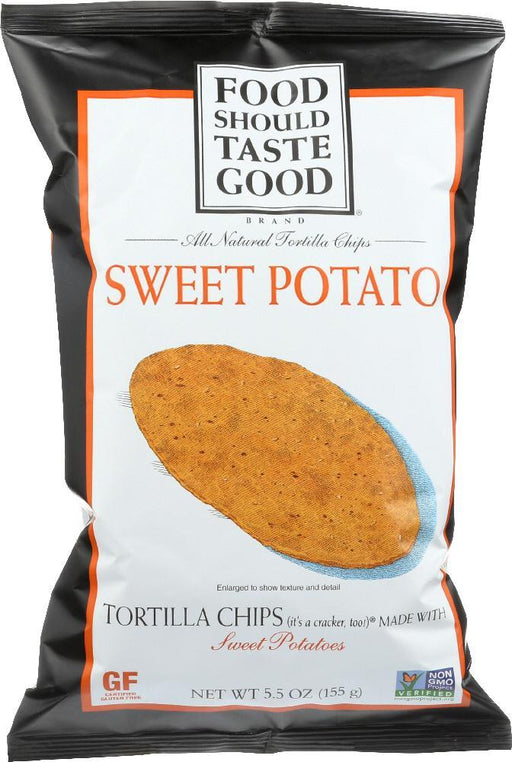 Food Should Taste Good: Natural Tortilla Chips Sweet Potato, 5.5 Oz