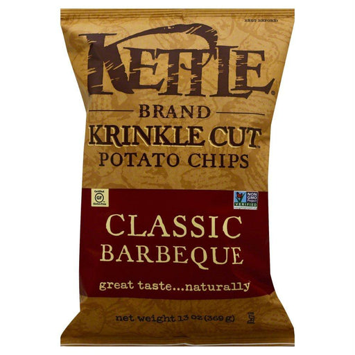 Kettle Brand: Krinkle Cut Potato Chips Classic Barbeque, 13 Oz