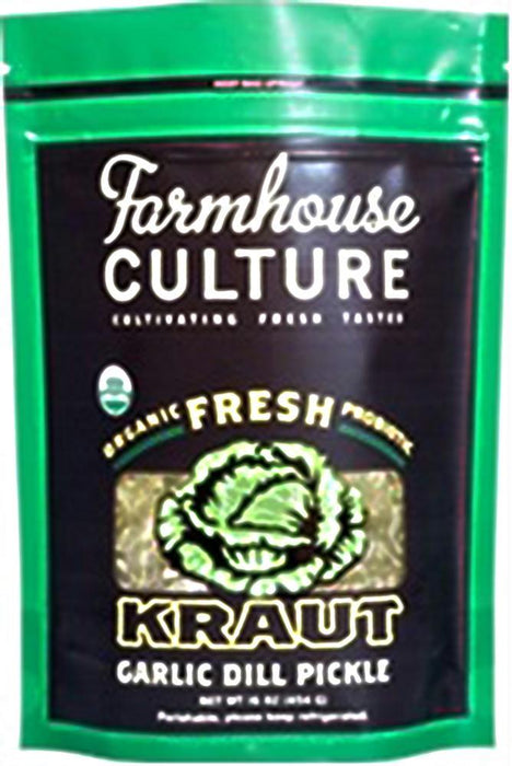 Farmhouse Culture: Organic Garlic Dill Pickle Kraut, 16 Oz