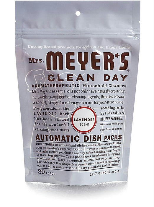 Mrs Meyers Clean Day: Automatic Dish Packs Lavender Scent, 12.7 Oz