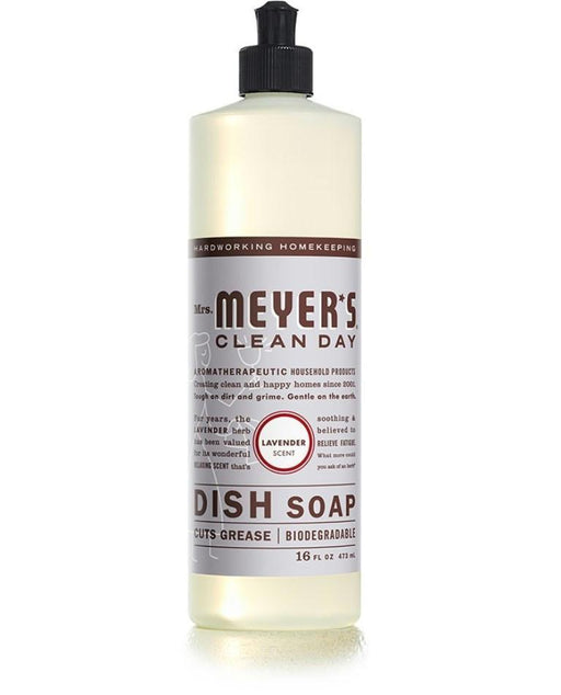 Mrs Meyers Clean Day: Liquid Dish Soap Lavender Scent, 16 Oz