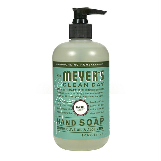 Mrs Meyers Clean Day: Liquid Hand Soap Basil Scent, 12.5 Oz