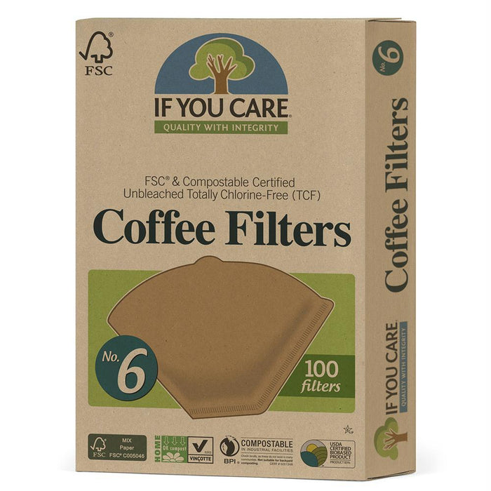 If You Care: Unbleached No.6 Coffee Filter, 100 Count