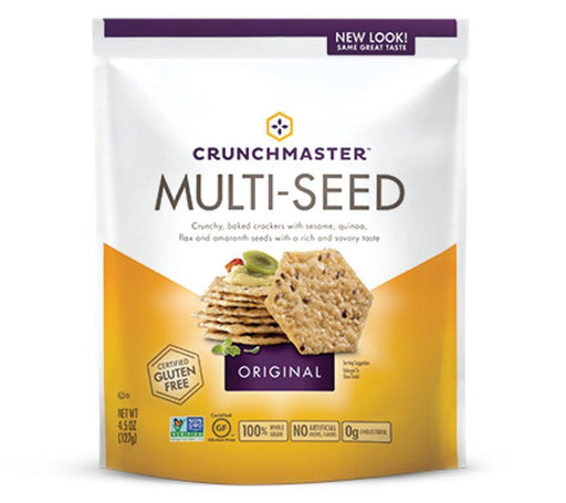 Crunch Masters: Multi-seed Crackers Gluten Free Original, 4.5 Oz