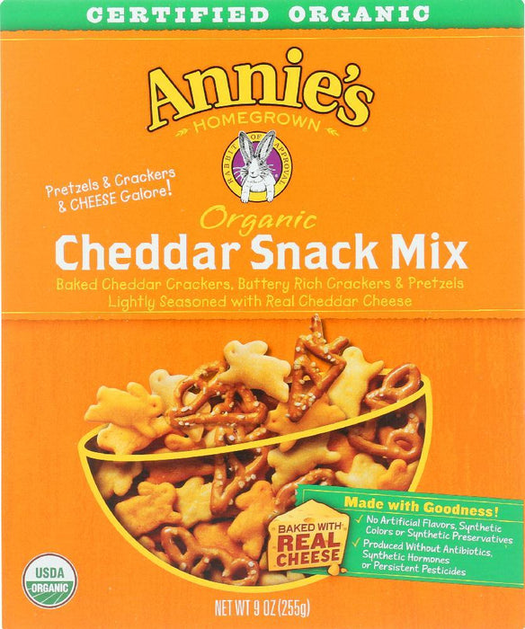 Annie's Homegrown: Organic Cheddar Snack Mix, 9 Oz