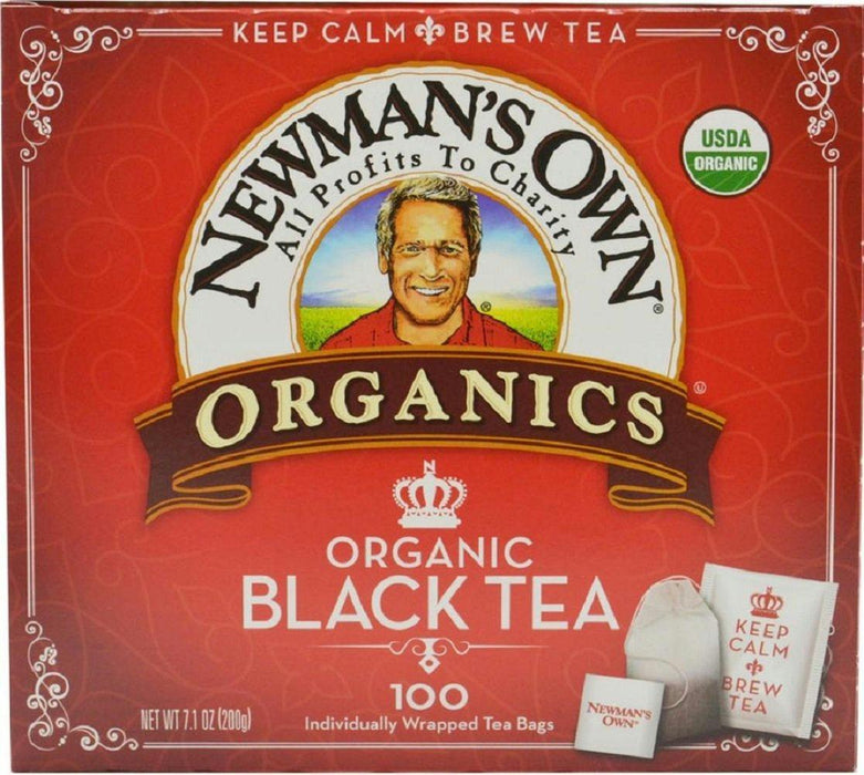 Newman's Own Organics: Organic Black Tea 100 Tea Bags, 7.05 Oz