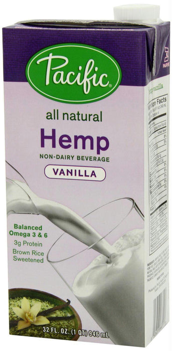 Pacific Foods: Hemp Milk Vanilla, 32 Oz