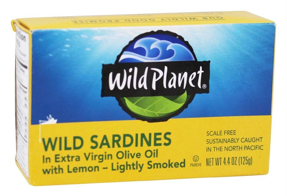 Wild Planet: Wild Sardines In Extra Virgin Olive Oil With Lemon, 4.4 Oz