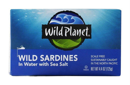 Wild Planet: Wild Sardines In Water With Sea Salt, 4.38 Oz