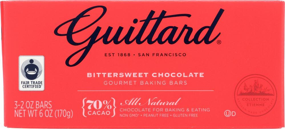 Guittard: Bittersweet Chocolate Gourmet Baking Bars, 6 Oz