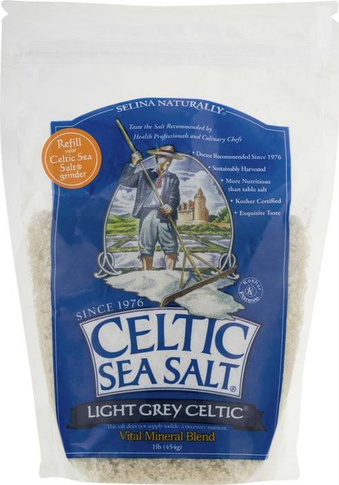 Celtic: Coarse Sea Salt Light Grey Celtic, 1 Lb