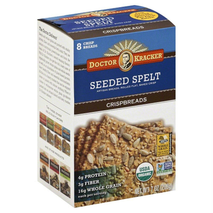 Doctor Kracker: Organic Seeded Spelt Crispbreads, 7 Oz