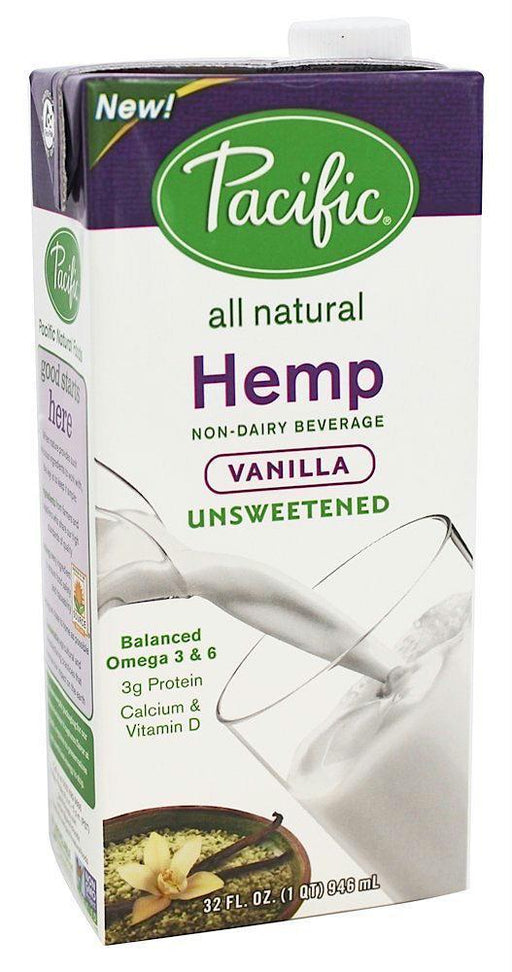 Pacific Foods: Unsweetened Hemp Vanilla, 32 Oz