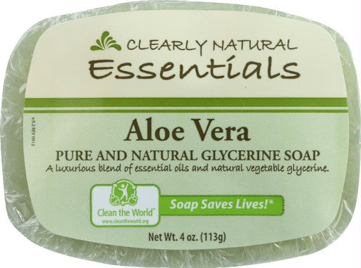 Clearly Natural: Aloe Vera Pure & Natural Glycerine Soap, 4 Oz