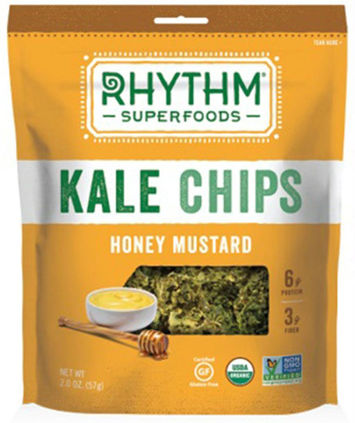 Rhythm Superfoods: Kale Chips Honey Mustard, 2 Oz