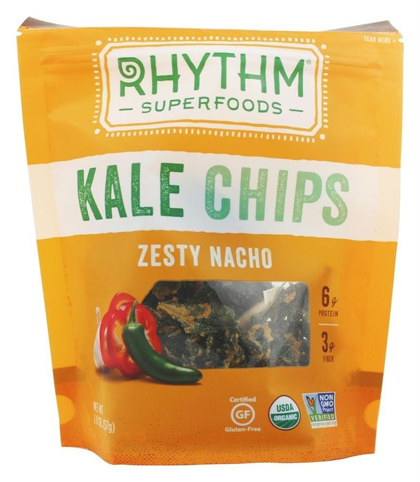 Rhythm Superfoods: Kale Chips Zesty Nacho, 2 Oz