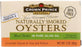 Crown Prince: Naturally Smoked Oysters In Pure Olive Oil, 3 Oz