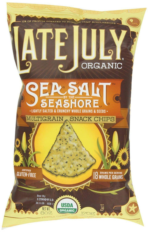 Late July: Snacks Organic Multigrain Snack Chips Sea Salt By The Seashore, 6 Oz