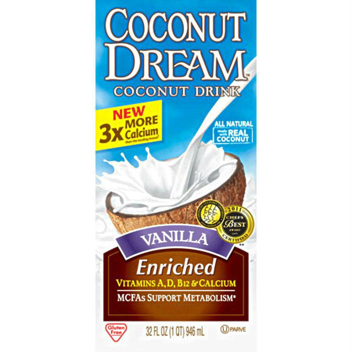 Coconut Dream: Enriched Vanilla Coconut Drink, 32 Oz