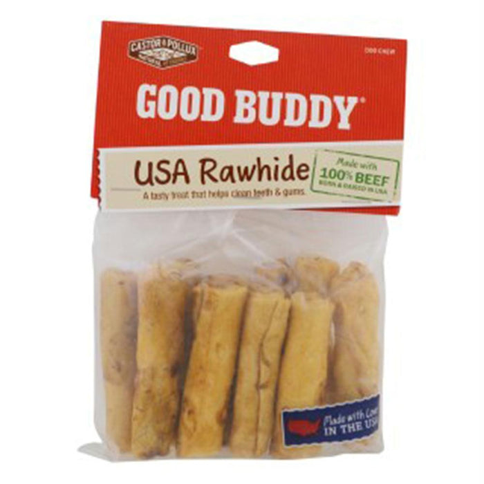 Castor & Pollux: Rawhide Mini Roll 2-3 Inches, 10 Pc