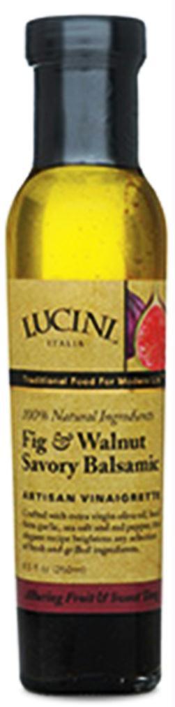 Lucini: Fig & Walnut Savory Balsamic Artisan Vinaigrette, 8.5 Oz