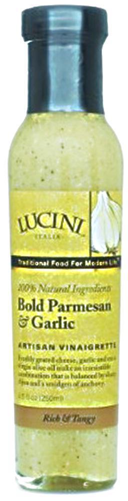 Lucini: Italia Artisan Vinaigrette Bold Parmesan & Garlic, 8.5 Oz