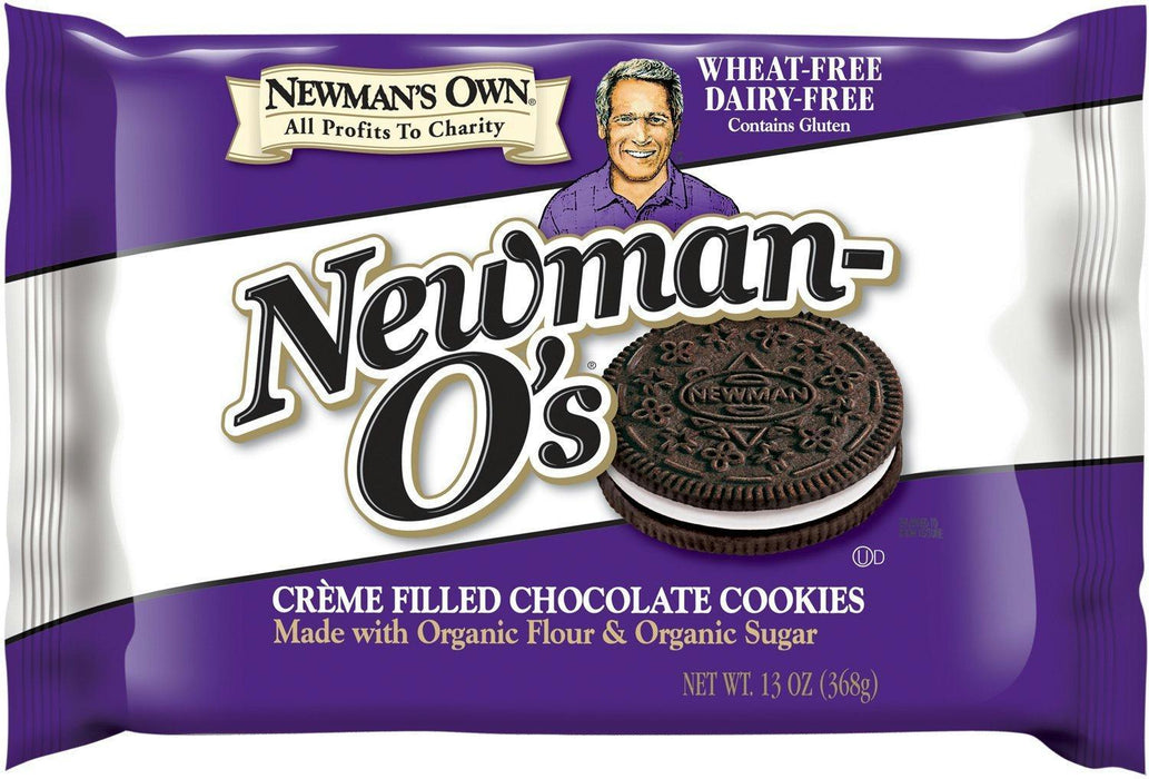 Newman's Own Organic: Wheat-free Dairy-free Newman-o's Creme Filled Chocolate Cookies, 13 Oz