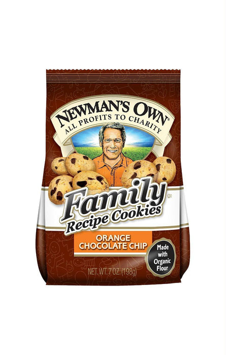 Newman's Own Organic: Family Recipe Cookies Orange Chocolate Chip, 7 Oz