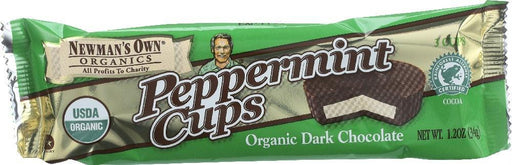 Newman's Own Organic: Dark Chocolate Peppermint Cups, 1.2 Oz